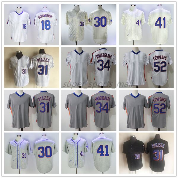 vintage college baseball wears jersey 52 yoenis cespedes 18 darryl strawberry 30 michael conforto 1969 31 mike piazza 41 tom seaver men, Black
vintage college baseball wears jersey 52 yoenis cespedes 18 darryl strawberry 30 michael conforto 1969 31 mike piazza 41 tom seaver men, Black