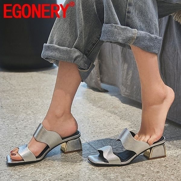egonery woman shoes summer fashion open toe handmade genuine leather woman slippers outside high heels plu size shoes y200423, Black
egonery woman shoes summer fashion open toe handmade genuine leather woman slippers outside high heels plu size shoes y200423, Black