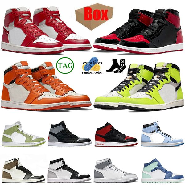 mens jumpman 1 high og basketball shoes university blue dark mocha patent royal bred chicago reimagined starfish stealth sneakers trainers s, White;red
mens jumpman 1 high og basketball shoes university blue dark mocha patent royal bred chicago reimagined starfish stealth sneakers trainers s, White;red