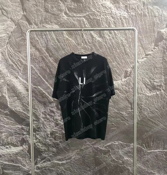 22ss women designers t shirt tee wash tie-dyed print short sleeve man crew neck streetwear black gray xinxinbuy s-xl, White 
22ss women designers t shirt tee wash tie-dyed print short sleeve man crew neck streetwear black gray xinxinbuy s-xl, White