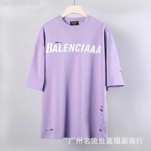 women's t-shirt designer verified version correct b family hole crack letter short sleeve men's and women's fashion brand loo, White
women's t-shirt designer verified version correct b family hole crack letter short sleeve men's and women's fashion brand loo, White