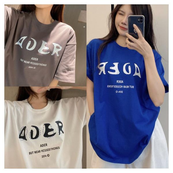 women's t-shirt ader error letter logo short-sleeved men's and women's loose college wind cotton hip hop, White
women's t-shirt ader error letter logo short-sleeved men's and women's loose college wind cotton hip hop, White