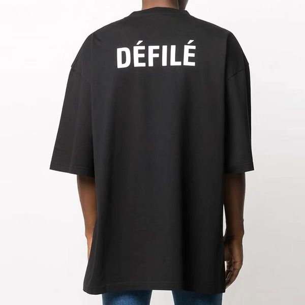 2020ss women men letter defile t shirt embroidery cotton black short sleeve black tee bb paris oversize large big extra size clothing plus, White
2020ss women men letter defile t shirt embroidery cotton black short sleeve black tee bb paris oversize large big extra size clothing plus, White