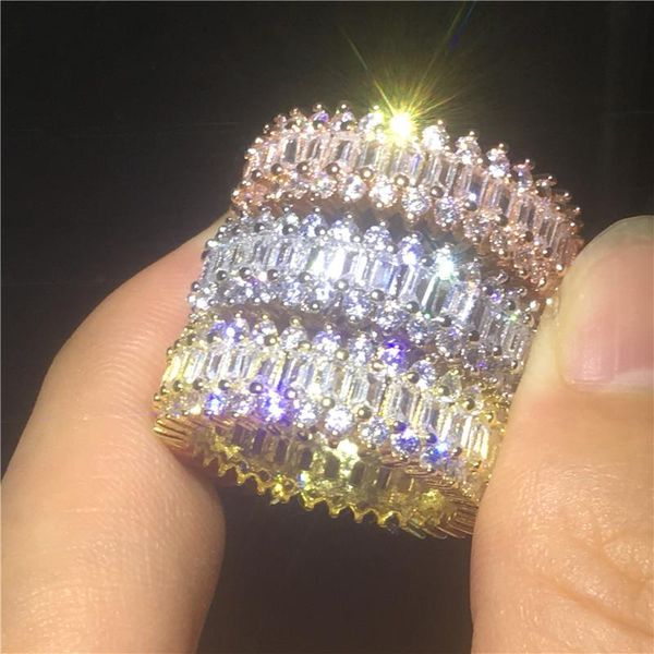 cluster rings vecalon statement promise ring 925 sterling silver princess cz engagement wedding band for women men jewelry gift, Golden;silver
cluster rings vecalon statement promise ring 925 sterling silver princess cz engagement wedding band for women men jewelry gift, Golden;silver