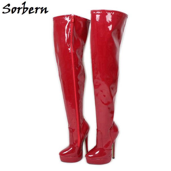 sorbern long women boots custom slim fit boots large size 46 18cm high heels pole dance boots platform ladies shoes, Black
sorbern long women boots custom slim fit boots large size 46 18cm high heels pole dance boots platform ladies shoes, Black