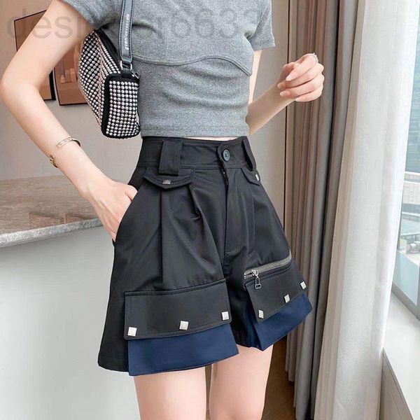 women's pants & capris designer early spring versatile temperament work clothes style high waist slim fit pocket splicing wide leg shor, Black;white
women's pants & capris designer early spring versatile temperament work clothes style high waist slim fit pocket splicing wide leg shor, Black;white
