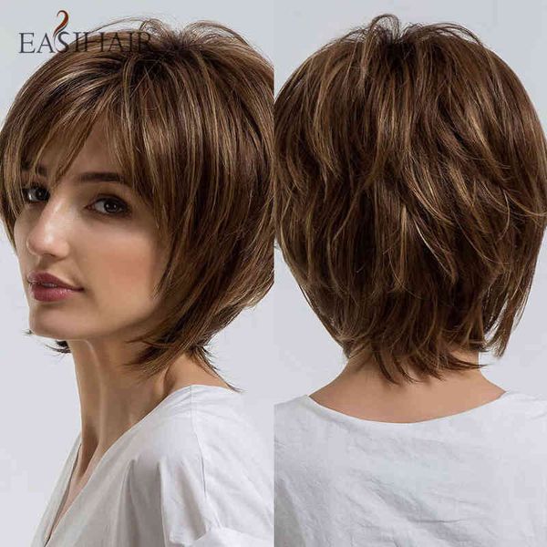 easihair short honey brown synthetic wigs for women layered natural hair part daily wig heat resistant 220525, Black
easihair short honey brown synthetic wigs for women layered natural hair part daily wig heat resistant 220525, Black