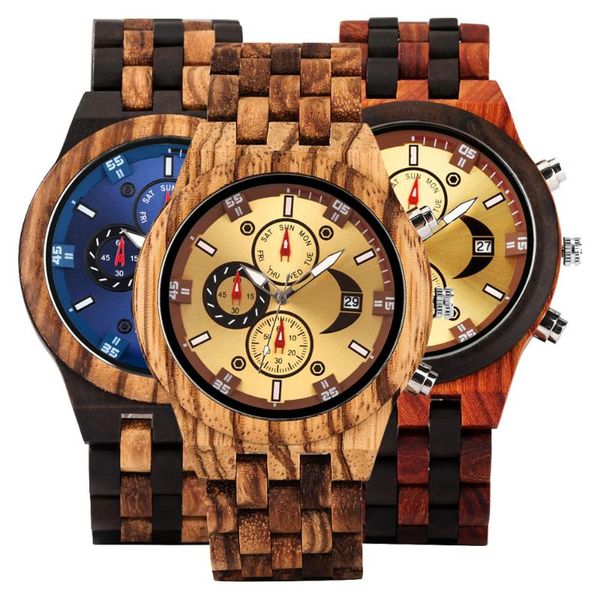 wristwatches chronograph calendar round dial quartz watch for men folding clasp wooden bangle male watches vintage natural men's timepi, Slivery;brown
wristwatches chronograph calendar round dial quartz watch for men folding clasp wooden bangle male watches vintage natural men's timepi, Slivery;brown