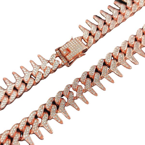 oddly shaped hip hop unilateral thorn comb shape necklace cuban chain necklace, Silver
oddly shaped hip hop unilateral thorn comb shape necklace cuban chain necklace, Silver