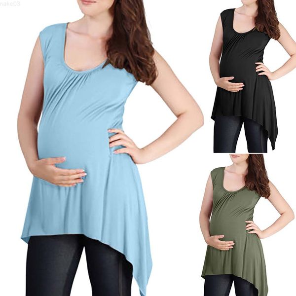 sleep lounge & irregular sleeveless pregnant blouse j220823, White
sleep lounge & irregular sleeveless pregnant blouse j220823, White