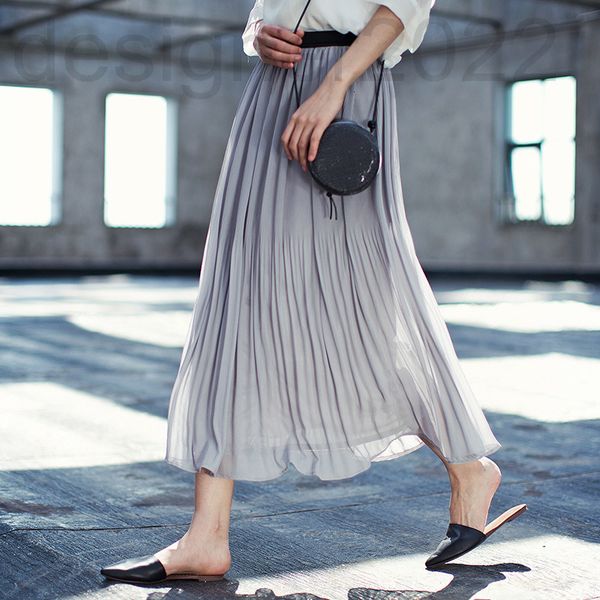 two piece dress designer shenzhen nanyou spring and summer women's chiffon pleated skirt high waist elastic e8w3, White
two piece dress designer shenzhen nanyou spring and summer women's chiffon pleated skirt high waist elastic e8w3, White