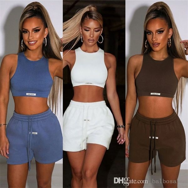 2022 summer womens yoga tracksuits designer clothing slim sleeveless navel vest loose straight casual two piece shorts set, Gray
2022 summer womens yoga tracksuits designer clothing slim sleeveless navel vest loose straight casual two piece shorts set, Gray
