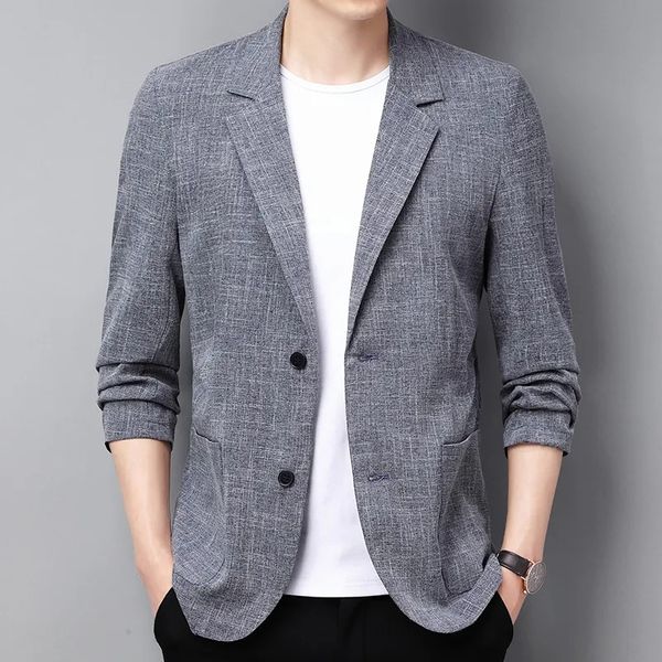designer mens cotton linen suit jacket spring summer loose casual gray blazers male long sleeve business black coat terno mascu, White;black
designer mens cotton linen suit jacket spring summer loose casual gray blazers male long sleeve business black coat terno mascu, White;black