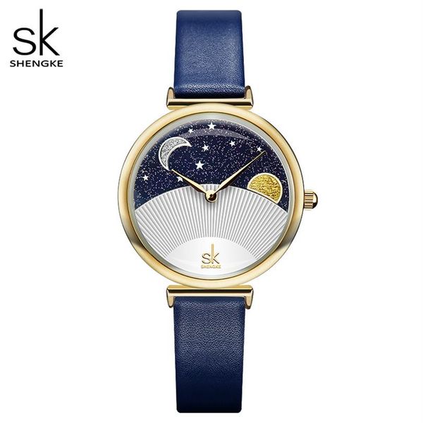 shengke women fashion blue quartz watch lady leather watchband casual waterproof wristwatch gift for wife with box283h, Slivery;brown
shengke women fashion blue quartz watch lady leather watchband casual waterproof wristwatch gift for wife with box283h, Slivery;brown