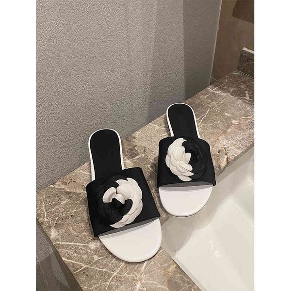 sandals high setting xiaoxiangfeng mountain camellia slippers women's spring and summer color matching flat bottom flip flops sb06, Black
sandals high setting xiaoxiangfeng mountain camellia slippers women's spring and summer color matching flat bottom flip flops sb06, Black
