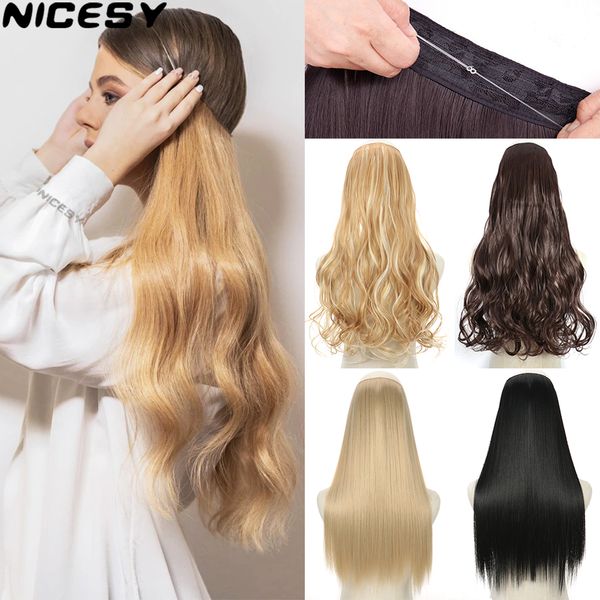 costume accessories synthetic invisible wire no clip wave hair extensions long hairpiece natural black brown blonde for women fake hair piec, Silver
costume accessories synthetic invisible wire no clip wave hair extensions long hairpiece natural black brown blonde for women fake hair piec, Silver
