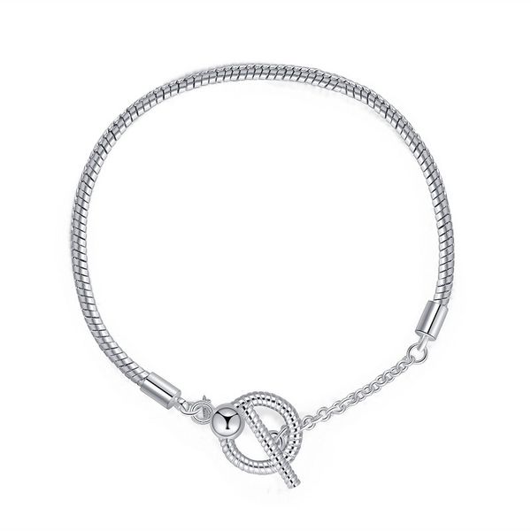 16-20cm new charm bracelet 925 silver fit pandora european bracelets t clasp snake chain bracelets pendant five petals flower charm bead acc, Black
16-20cm new charm bracelet 925 silver fit pandora european bracelets t clasp snake chain bracelets pendant five petals flower charm bead acc, Black