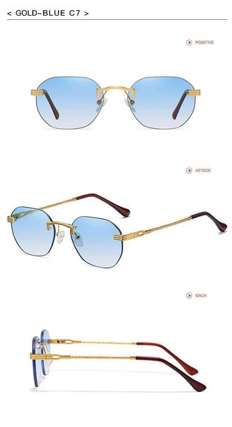 lmamba 2021 luxury style rimls gradient sun glass color metal fram round sunglass for men women, White;black
lmamba 2021 luxury style rimls gradient sun glass color metal fram round sunglass for men women, White;black