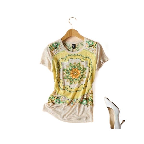 european and american orders summer ultra-thin breathable classic dreamy digital sunflower printed crew neck short sleeve t-shirt women h0ci, White
european and american orders summer ultra-thin breathable classic dreamy digital sunflower printed crew neck short sleeve t-shirt women h0ci, White