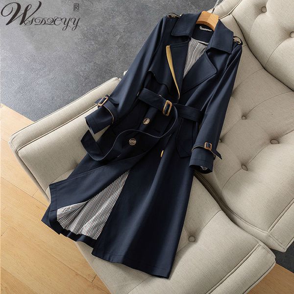 long windbreaker women korean fashion office full sleeve trench coat plus size double breasted outwear office lady designer coat 220812, Tan;black
long windbreaker women korean fashion office full sleeve trench coat plus size double breasted outwear office lady designer coat 220812, Tan;black