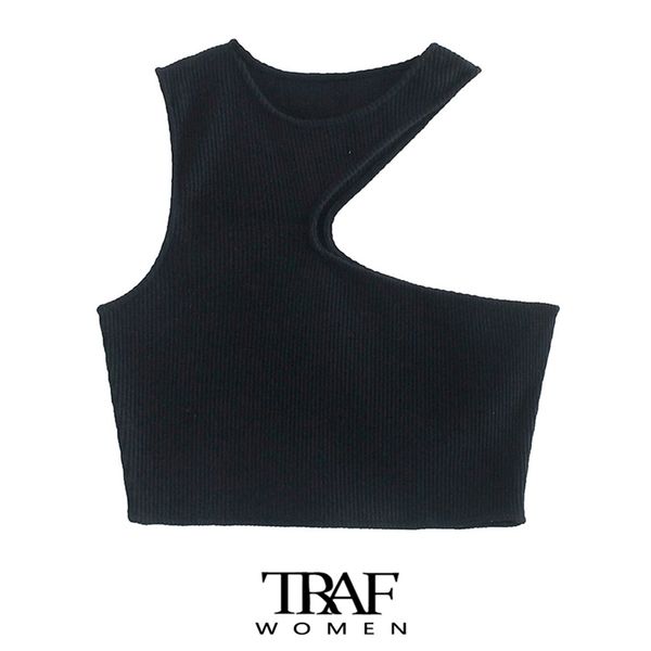 traf women fashion hollow out irregular cropped knit tank vintage o neck sleeveless female camis mujer 220514, White
traf women fashion hollow out irregular cropped knit tank vintage o neck sleeveless female camis mujer 220514, White