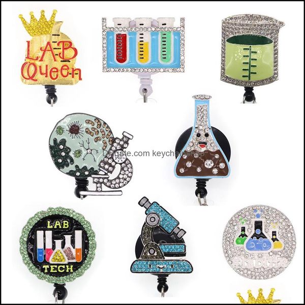 key rings jewelry custom rhinestone science lab medical nurse id card diy retractable badge holder reel with alligator clip drop delivery 20, Slivery;golden
key rings jewelry custom rhinestone science lab medical nurse id card diy retractable badge holder reel with alligator clip drop delivery 20, Slivery;golden
