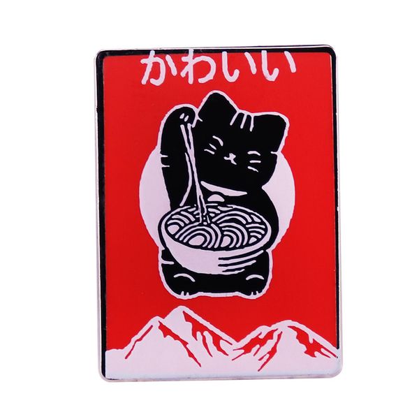 vintage japenese cute cat eating noodle ramen pin carton kitty brooch badge fashion jewelry accessories s017, Blue
vintage japenese cute cat eating noodle ramen pin carton kitty brooch badge fashion jewelry accessories s017, Blue