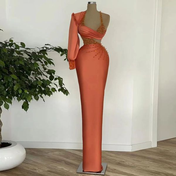 new exquisite mermaid prom dresses 2022 for women satin one shoulder beading pleat formal party evening dress vestidos de gala, Black
new exquisite mermaid prom dresses 2022 for women satin one shoulder beading pleat formal party evening dress vestidos de gala, Black
