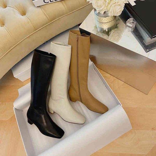 leather boots high-heeled women's boots simple square toe shoes low heels winter series, Black
leather boots high-heeled women's boots simple square toe shoes low heels winter series, Black