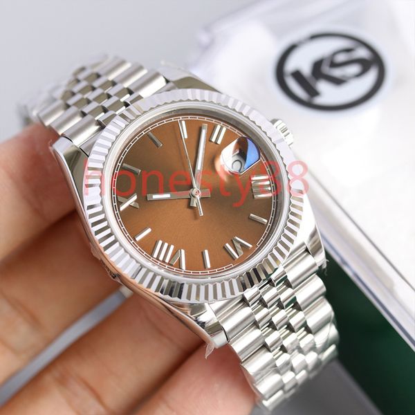 hjd designer lovers men's watches 41mm automatic machinery luxury women's 36mm stainless steel strap sapphire mirror waterproof ca, Slivery;brown
hjd designer lovers men's watches 41mm automatic machinery luxury women's 36mm stainless steel strap sapphire mirror waterproof ca, Slivery;brown