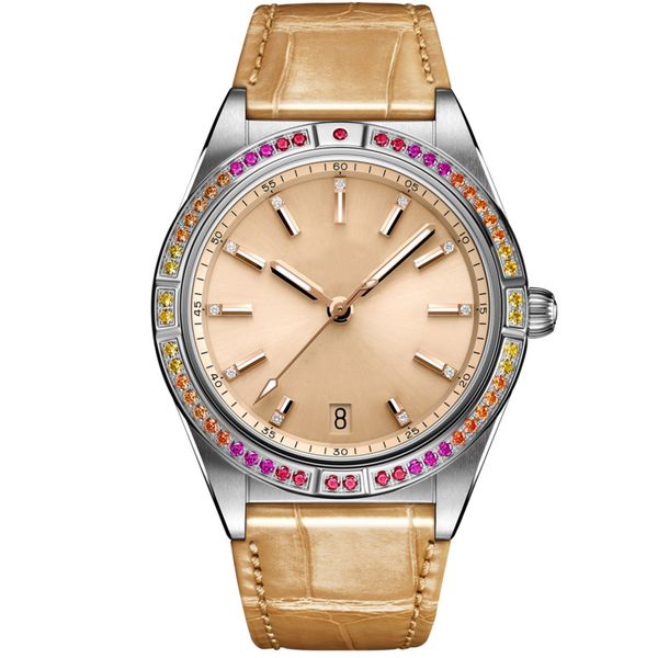 watch women automatic mechanical watches 2824 movement 36mm sappire lady business wristwatches montre de luxe inlaid with colored gemstones, Slivery;black
watch women automatic mechanical watches 2824 movement 36mm sappire lady business wristwatches montre de luxe inlaid with colored gemstones, Slivery;black