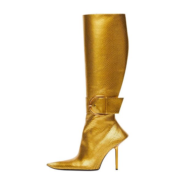 2022 women's boots autumn and winter new fashion buckle heels dress party shoes side zipper pointed toe knee high boots 34-43 yards, Black
2022 women's boots autumn and winter new fashion buckle heels dress party shoes side zipper pointed toe knee high boots 34-43 yards, Black