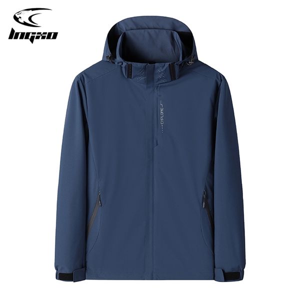 lngxo men's waterproof hiking jackets reflective windbreaker hunting camping trekking fishing jacket outdoor windproof coats 220406, Black;brown
lngxo men's waterproof hiking jackets reflective windbreaker hunting camping trekking fishing jacket outdoor windproof coats 220406, Black;brown