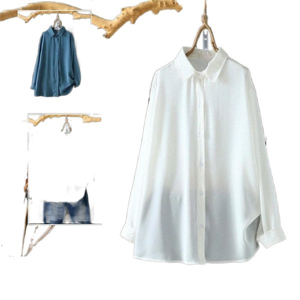 women's blouses & shirts oversized 5xl solid chiffon women summer vintage 2021 turn-down collar loose elegant office lady outwear x00u, White
women's blouses & shirts oversized 5xl solid chiffon women summer vintage 2021 turn-down collar loose elegant office lady outwear x00u, White