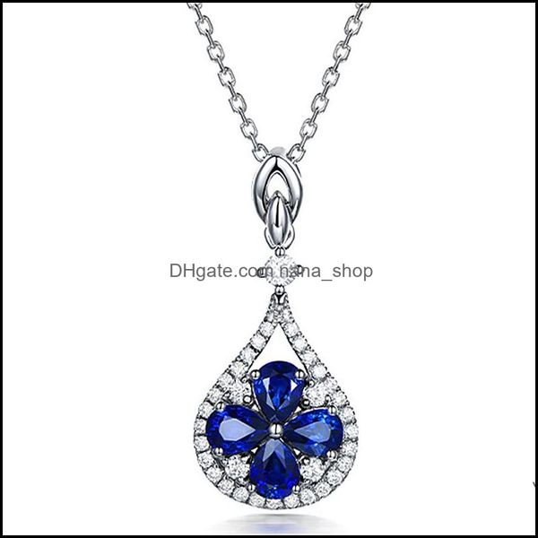 pendant necklaces sapphire ruby necklace female cute pink copper jewelry crystal flower gift party ladies fashion drop delivery 2021 dhlj7, Silver
pendant necklaces sapphire ruby necklace female cute pink copper jewelry crystal flower gift party ladies fashion drop delivery 2021 dhlj7, Silver