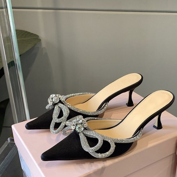 heels slippers 2022 sandal mach satin bow pumps crystal embellished rhinestone evening shoes stiletto 85 heels sandals women heeled luxury d, Black
heels slippers 2022 sandal mach satin bow pumps crystal embellished rhinestone evening shoes stiletto 85 heels sandals women heeled luxury d, Black