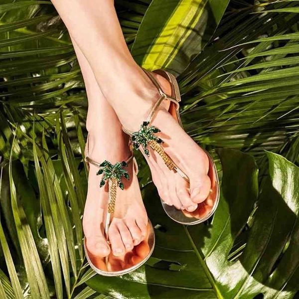 sandals ins women's summer sandals flat green trees crystals t-straps buckles zapatos mujer special offers, Black
sandals ins women's summer sandals flat green trees crystals t-straps buckles zapatos mujer special offers, Black