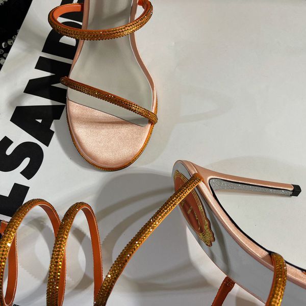 rene caovilla 105mm cleo embellished sandals rhinestone strass stiletto heels evening shoes women high heeled luxury designers wraparound xl, Black
rene caovilla 105mm cleo embellished sandals rhinestone strass stiletto heels evening shoes women high heeled luxury designers wraparound xl, Black