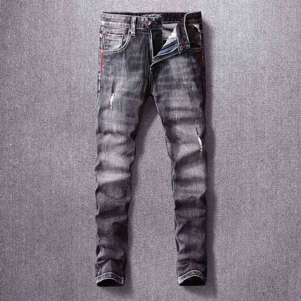 men's jeans fashionable smoky grey used washed jeans men's fashion brand trend versatile slim fit small straight pants snia, Blue
men's jeans fashionable smoky grey used washed jeans men's fashion brand trend versatile slim fit small straight pants snia, Blue