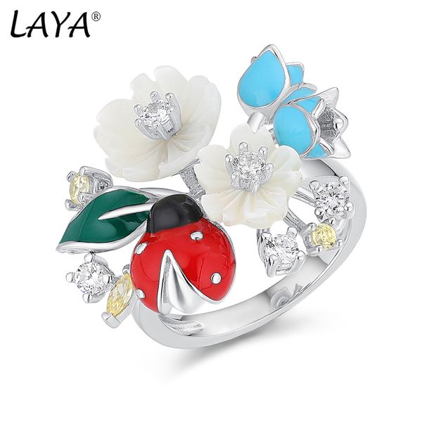 laya cluster ring for women 925 sterling silver fashion natural shell flower green leaf enamel animal zircon wedding jewelry 2022 trend, Golden;silver
laya cluster ring for women 925 sterling silver fashion natural shell flower green leaf enamel animal zircon wedding jewelry 2022 trend, Golden;silver