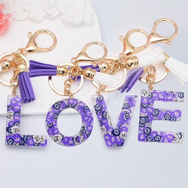 fashion 26 letters constellation fruit slices resin keychain women handbag ornaments with tassel key ring charm accessories gift, Silver
fashion 26 letters constellation fruit slices resin keychain women handbag ornaments with tassel key ring charm accessories gift, Silver