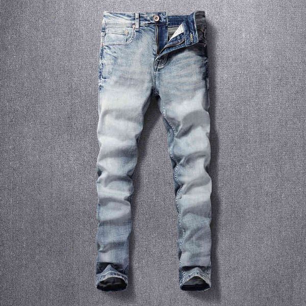 men's jeans fashion trend men's jeans worn light blue washed youth micro elastic slim fit small straight pants uko2
men's jeans fashion trend men's jeans worn light blue washed youth micro elastic slim fit small straight pants uko2