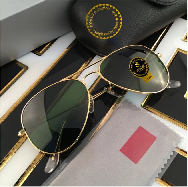 designer aviator sunglasses for men sunglass woman uv400 protection shades real glass lens gold metal frame driving fishing sunnies with ori, White;black
designer aviator sunglasses for men sunglass woman uv400 protection shades real glass lens gold metal frame driving fishing sunnies with ori, White;black