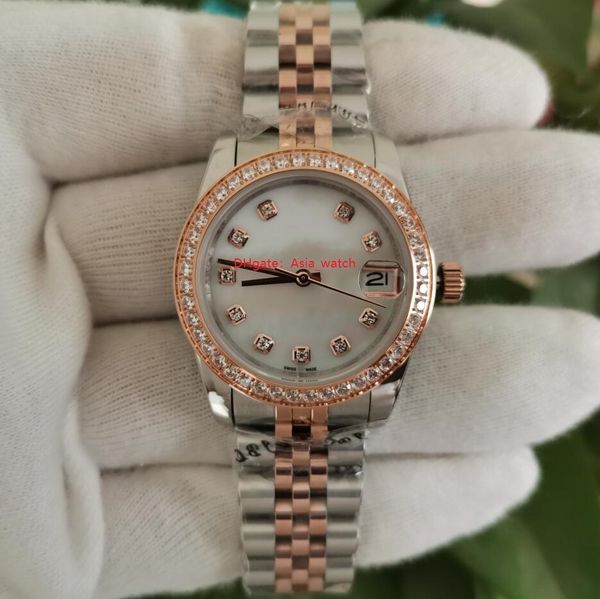 sapphire wristwatches 18038 asia mechanical 2813 automatic movement white dial two tone rose gold 31mm ladies watch women's watches, Slivery;brown
sapphire wristwatches 18038 asia mechanical 2813 automatic movement white dial two tone rose gold 31mm ladies watch women's watches, Slivery;brown