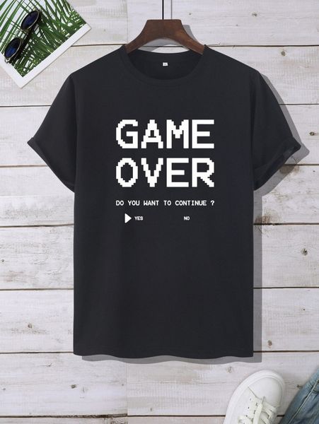 men geo & slogan graphic tee d8qe#, White;black 
men geo & slogan graphic tee d8qe#, White;black