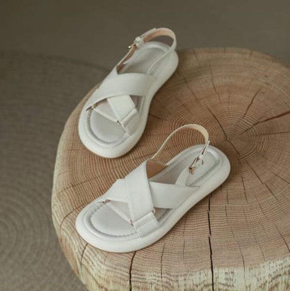 summer sandals retro platform roman shoes open toe broadband flat heel shoes beach shoes, Black
summer sandals retro platform roman shoes open toe broadband flat heel shoes beach shoes, Black