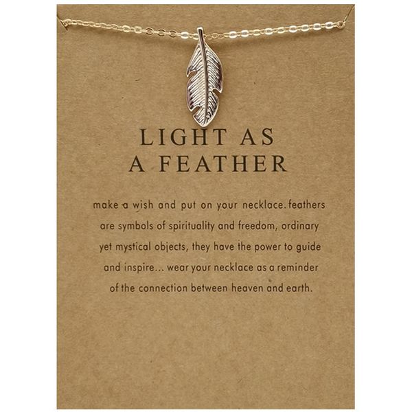 alloy leaf and feather collarbone chain gold fish bone blessing card short necklace, Silver
alloy leaf and feather collarbone chain gold fish bone blessing card short necklace, Silver