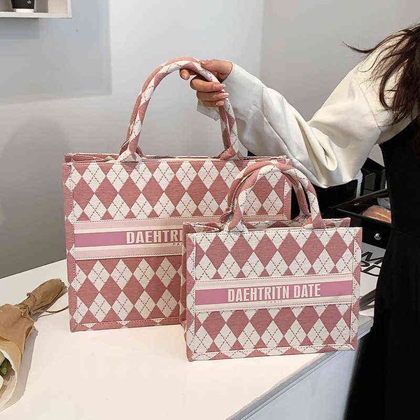 lingge large capacity tote bags women's bag 2022 new texture canvas handbag commuter texture high capacity lattice versatile handbag
lingge large capacity tote bags women's bag 2022 new texture canvas handbag commuter texture high capacity lattice versatile handbag