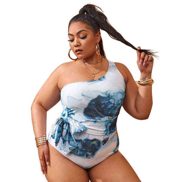 one-piece 2022 swimsuit women's tie dyed printed one shoulder tankini large fat woman, White;black
one-piece 2022 swimsuit women's tie dyed printed one shoulder tankini large fat woman, White;black