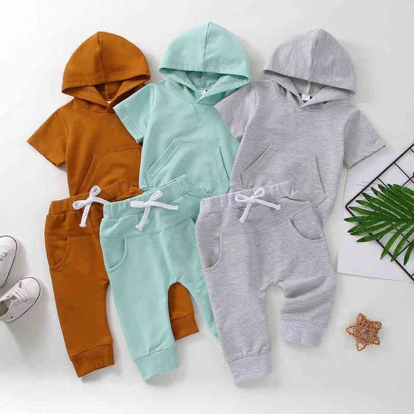 citgeett summer toddler newborn boys hooded short sleeve lehnpants waist pocket solid clothing set j220711, White
citgeett summer toddler newborn boys hooded short sleeve lehnpants waist pocket solid clothing set j220711, White
